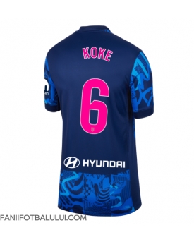 Atletico Madrid Koke #6 Tricou Fotbal Replică 2024-25 Femei Treilea
